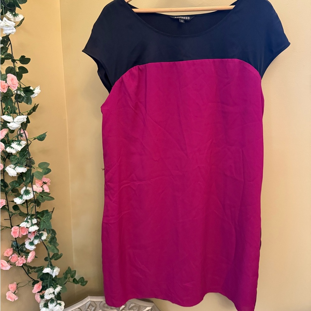 Express Black and Pink Tunic Top